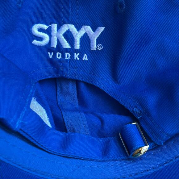 New Skyy Vodka San Francisco, USA Blue Adjustable Strap Hat Cap Adult - Picture 5 of 7